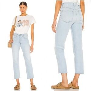 Re/Done Light Blue Ankle & Cropped Jeans
